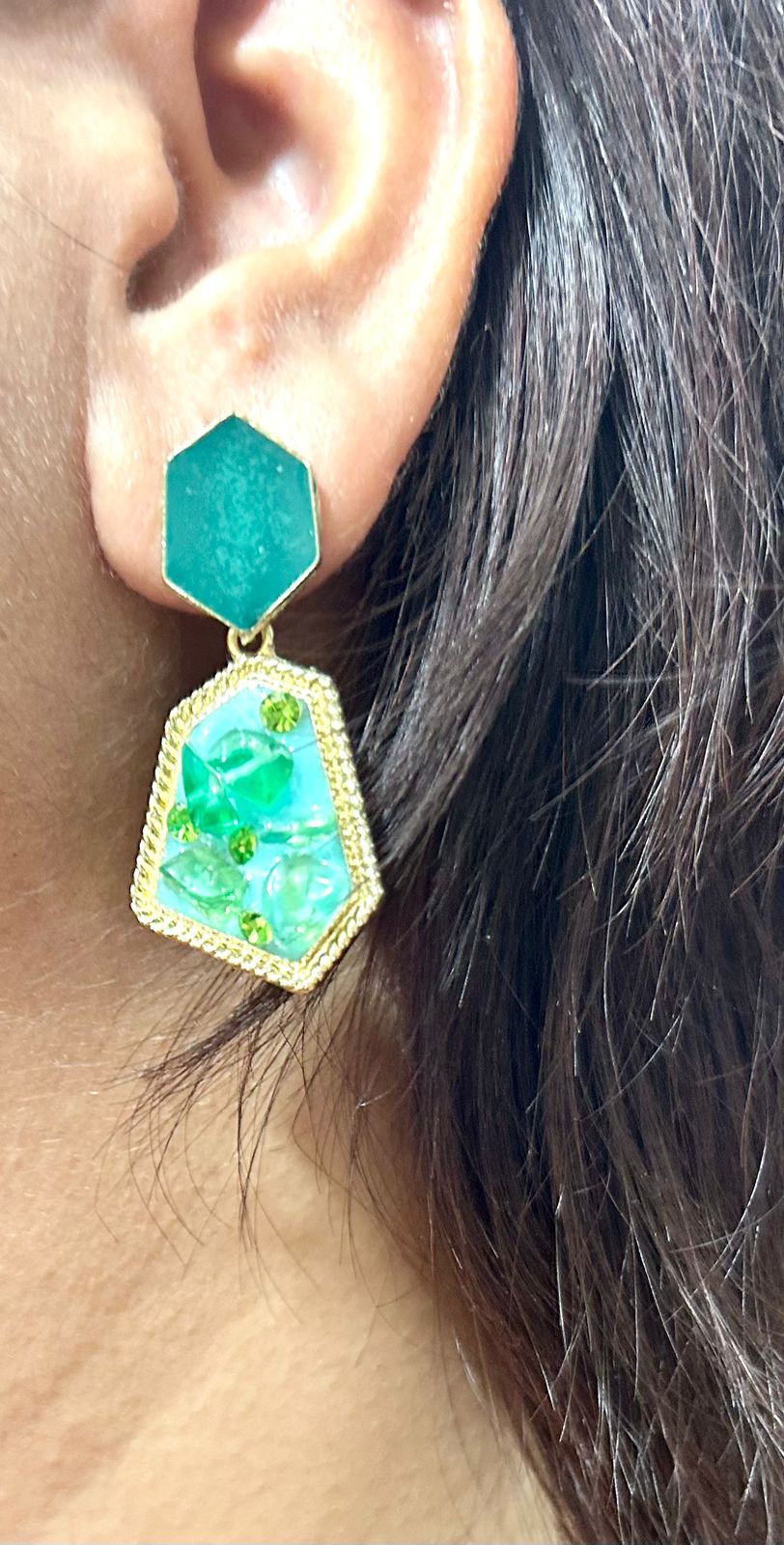 ROSAMODE Drop Earrings for Women & Girls | Dangle Earrings with Stone Detailing | Fancy Artificial Fashion Jewellery
