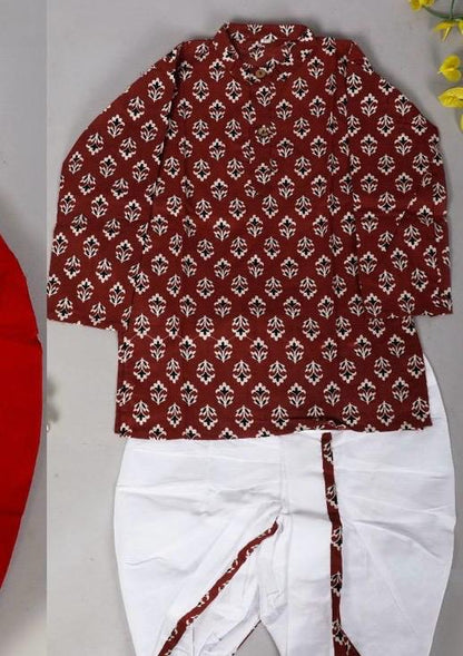 Baby Boys Ethnic wear set, Printed Kurta Dhoti sets, Age: 0 to 5 Years