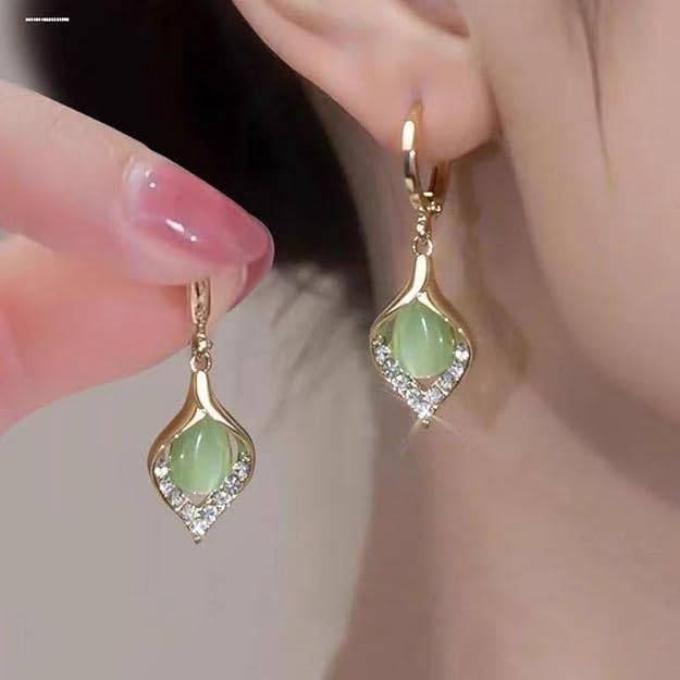 ROSAMODE Lightweight & Stylish Ear Buckle Design, Angel Eye Style Earrings for Women & Girls | Trendy and Elegant Jewelry