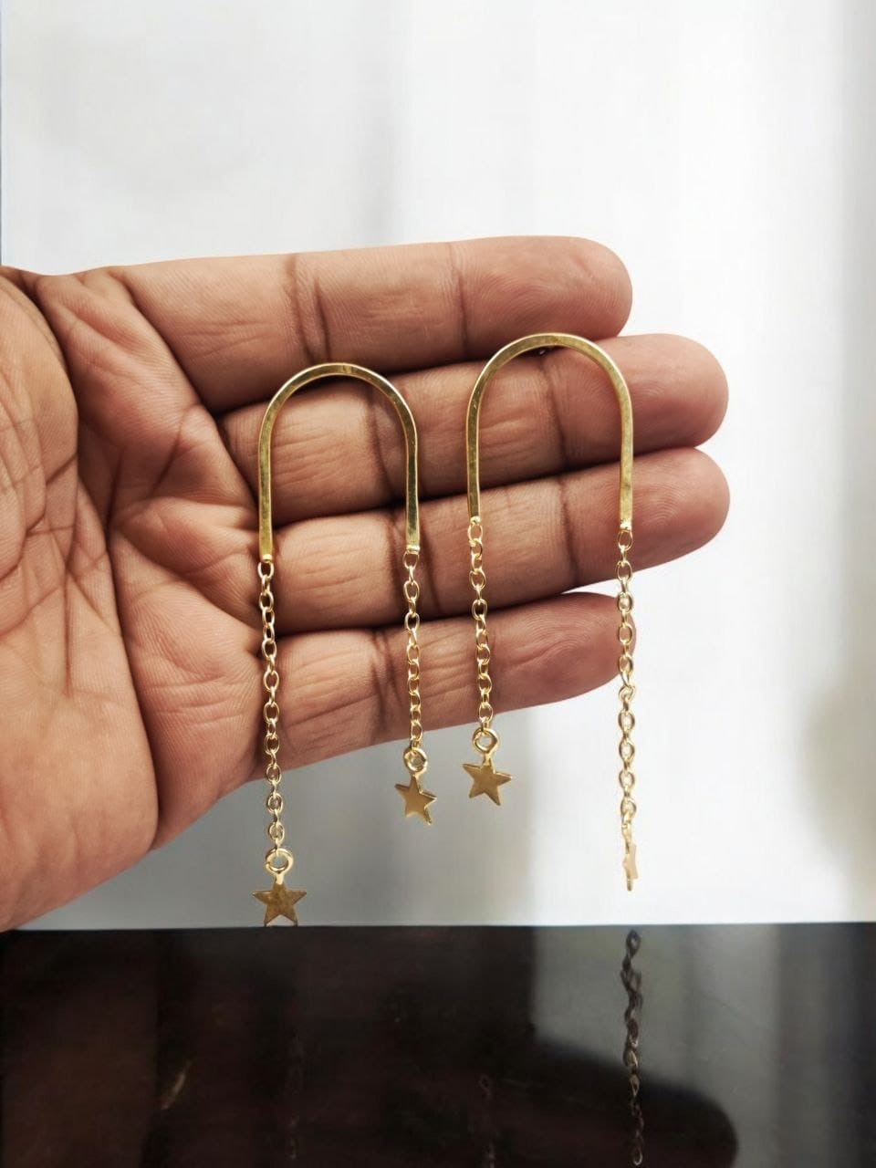 ROSAMODE Shooting Star Earrings for Women & Girls | Gold-Plated Celestial Drop Earrings with Starburst Design & Sparkling Accents | Lightweight Statement Jewelry | Gift-Ready Box