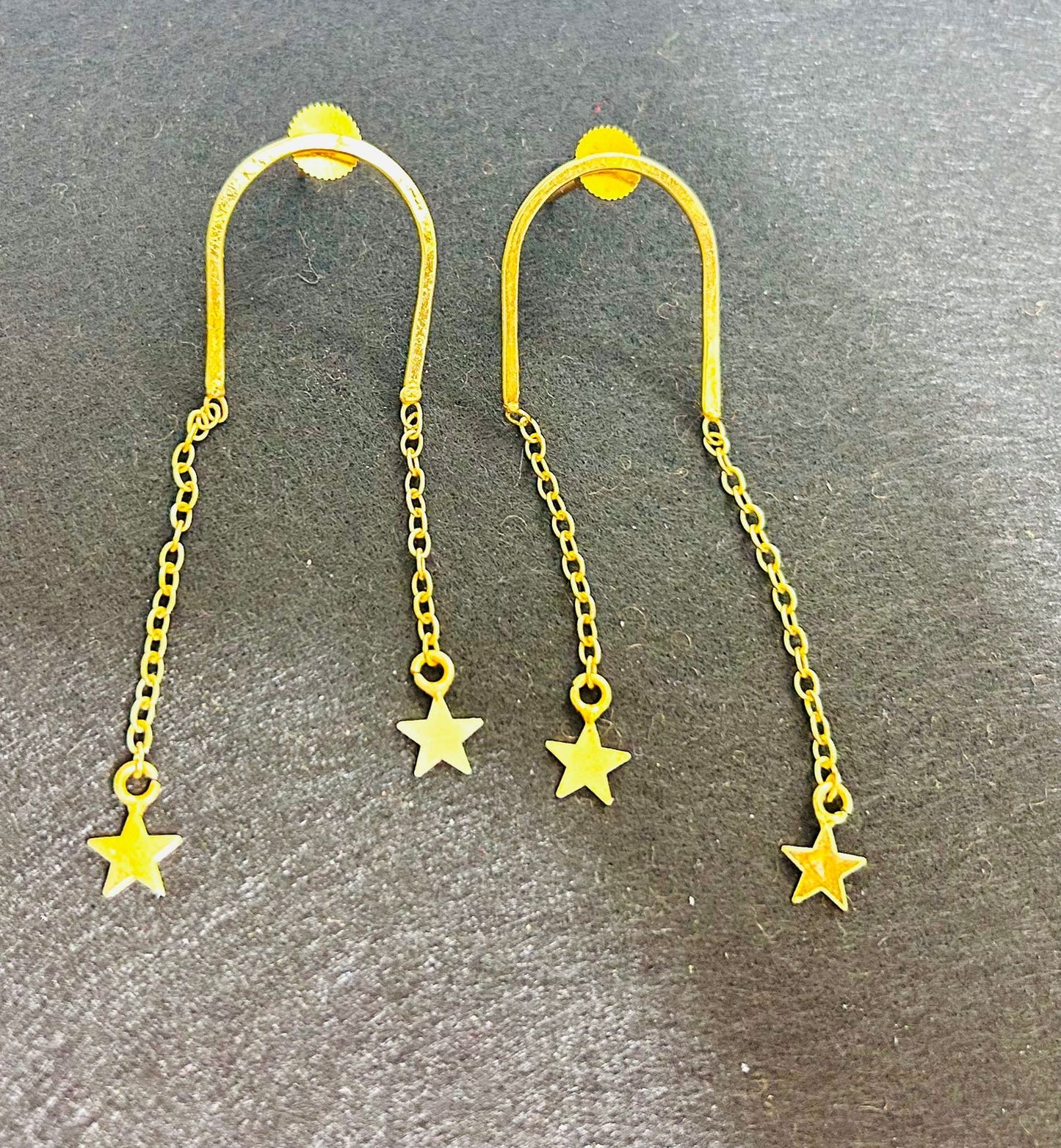 ROSAMODE Shooting Star Earrings for Women & Girls | Gold-Plated Celestial Drop Earrings with Starburst Design & Sparkling Accents | Lightweight Statement Jewelry | Gift-Ready Box