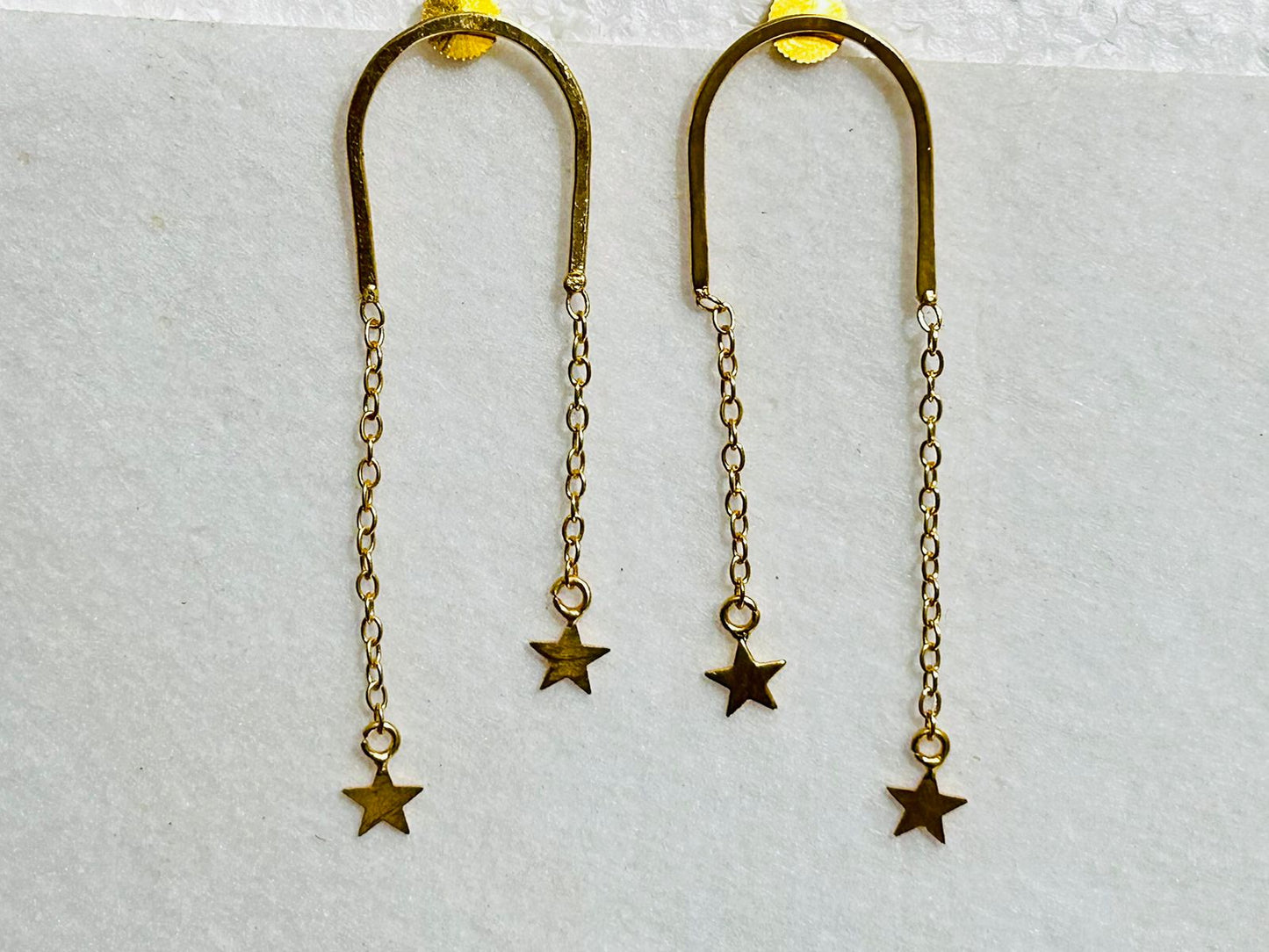 ROSAMODE Shooting Star Earrings for Women & Girls | Gold-Plated Celestial Drop Earrings with Starburst Design & Sparkling Accents | Lightweight Statement Jewelry | Gift-Ready Box