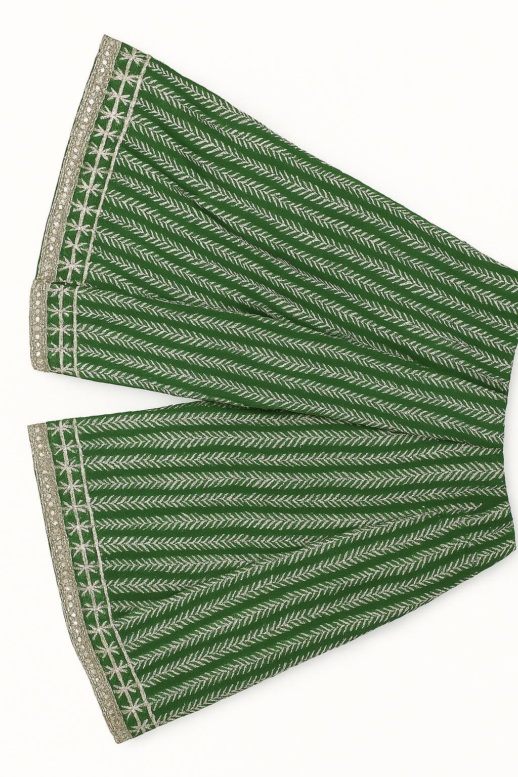 Pure Cotton Sharara with Dupatta Green Color for Girls.